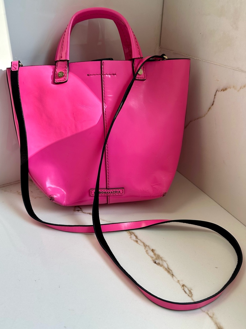 BCBGMaxAzria Hot Pink Crossbody satchel